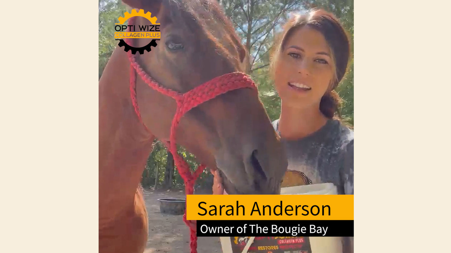 Load video: Sarah is Owner/ Creator at Buckaroo Cowgirl Creations and Owner/Manager/CEO at The Bougie Bay, she talks about her experience with OptiWize